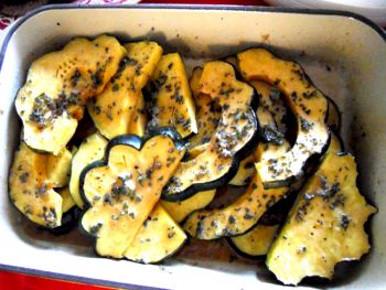 Acorn Squash with Sage and Brown Sugar