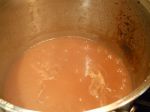 Cooked apple butter just before canning